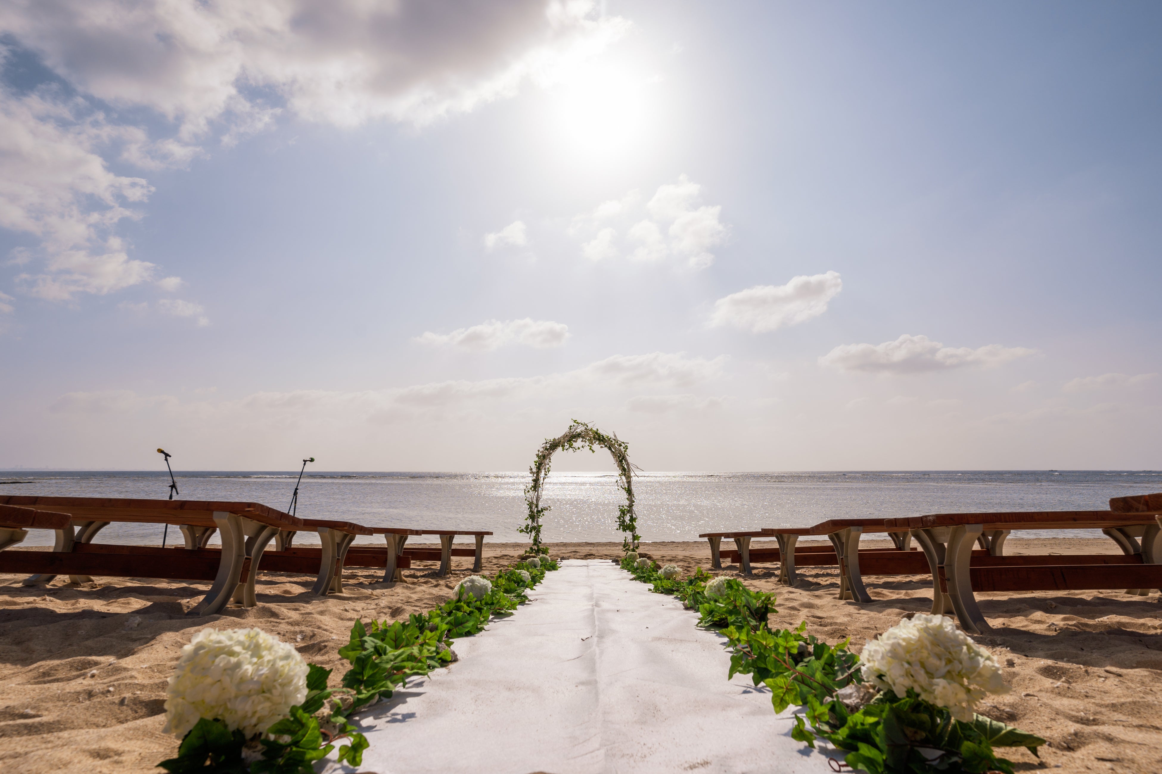 ●海に向かうバージンロード！