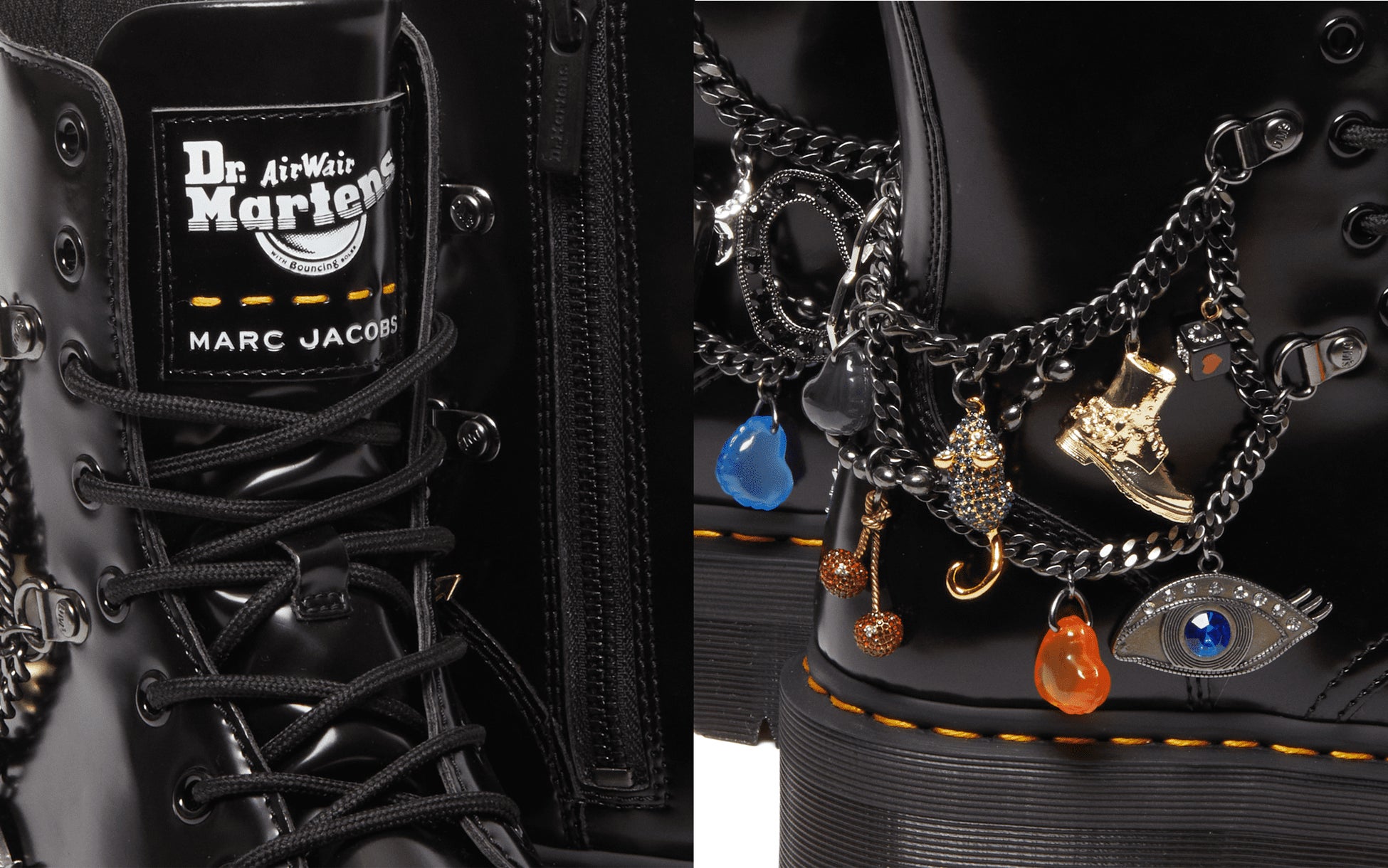 最終お値下げ!Dr. Martens×MARC JACOBSコラボブーツ DR. MARTENS X MARC JACOBS コラボレーションデザインのブーツが
