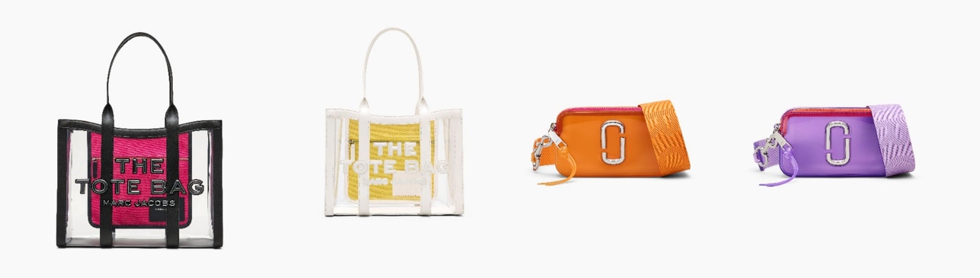 MARC JACOBS ザ クリア トート バッグ ラージ マーク ジェイコブス、サマーシーズンに向けて涼しげなクリア