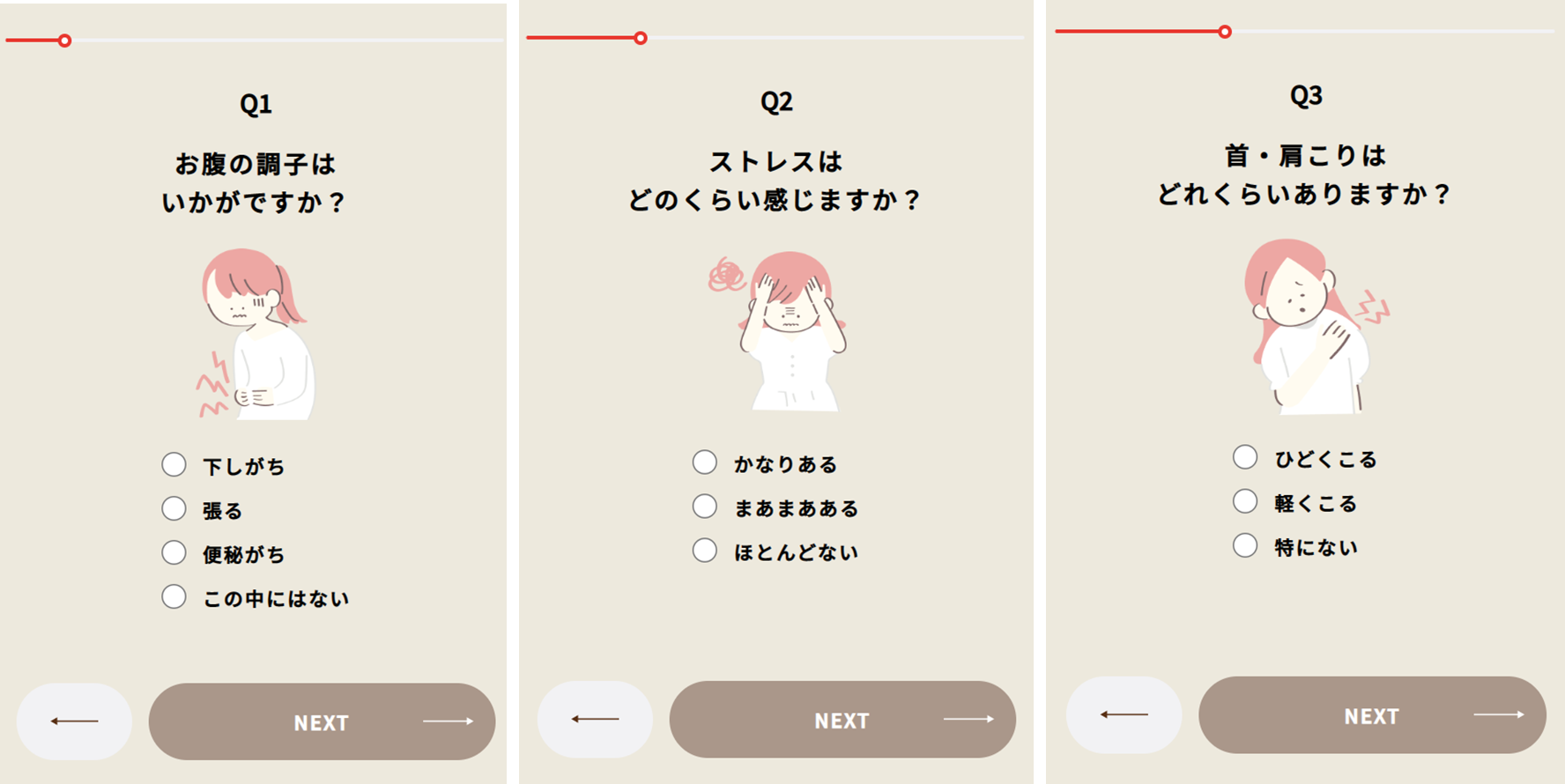 9個の簡単な質問に答えていくだけで漢方体質がわかります