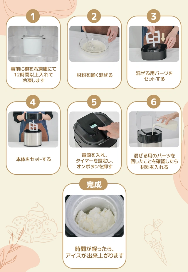 自分の好きな材料でアイスが作れる！美味しくて体に優しいデザートを