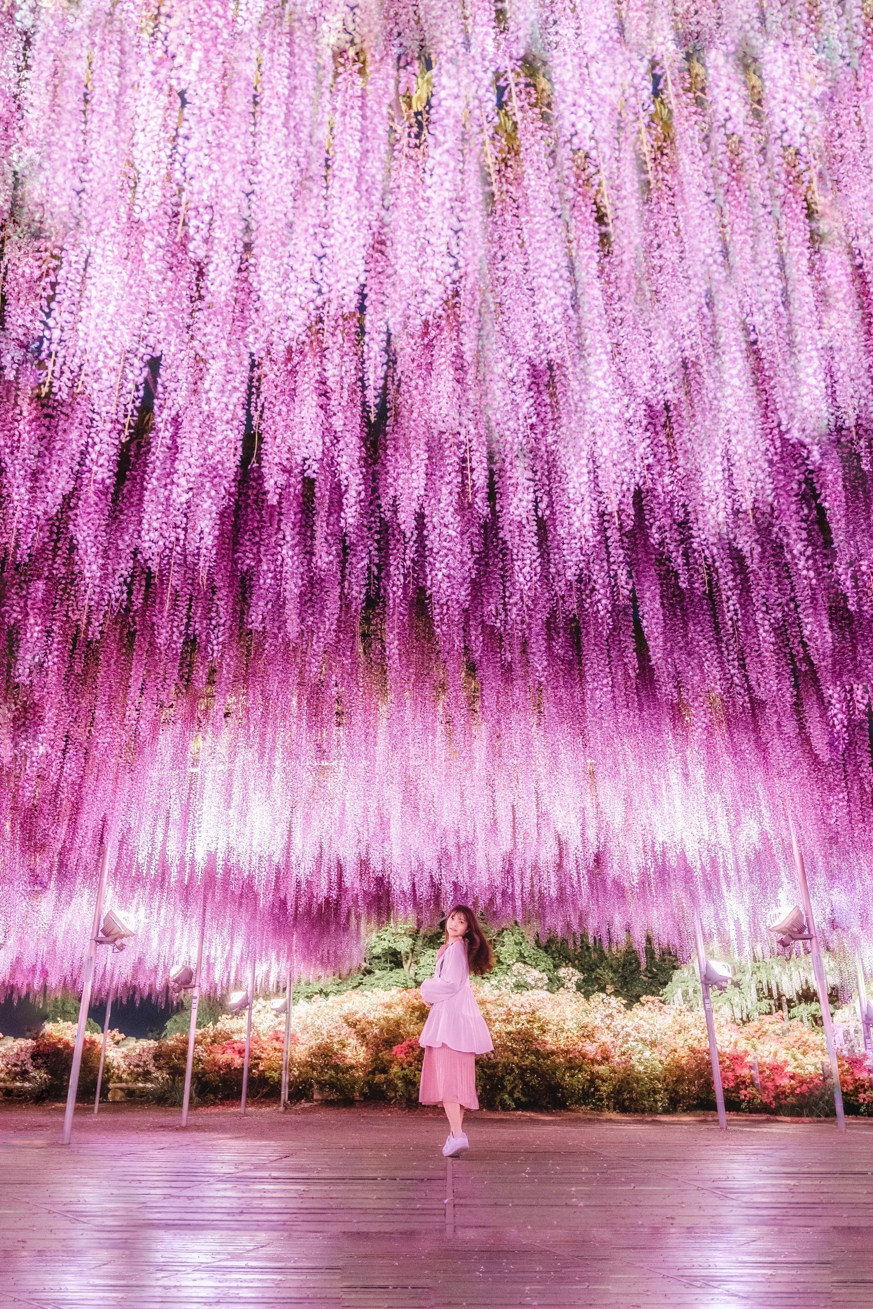 イタリアで購入 藤の花 日本古来の花木 エレガントな紫色のブローチ