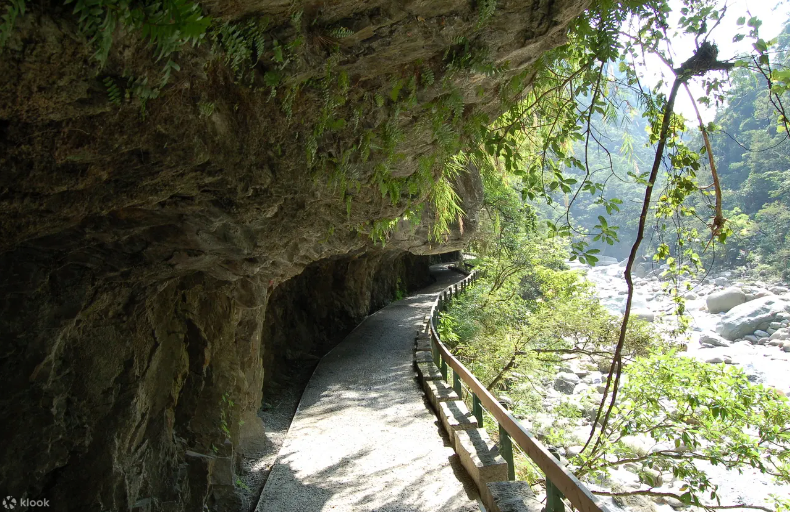 立霧渓を眺めながら、砂卡礑歩道をウォーキング。 