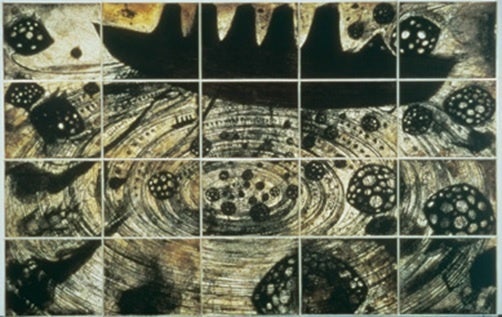 ４. 山口　啓介 《Calder Hall Ship-ENOLA GAY》 1993年　エッチング・紙