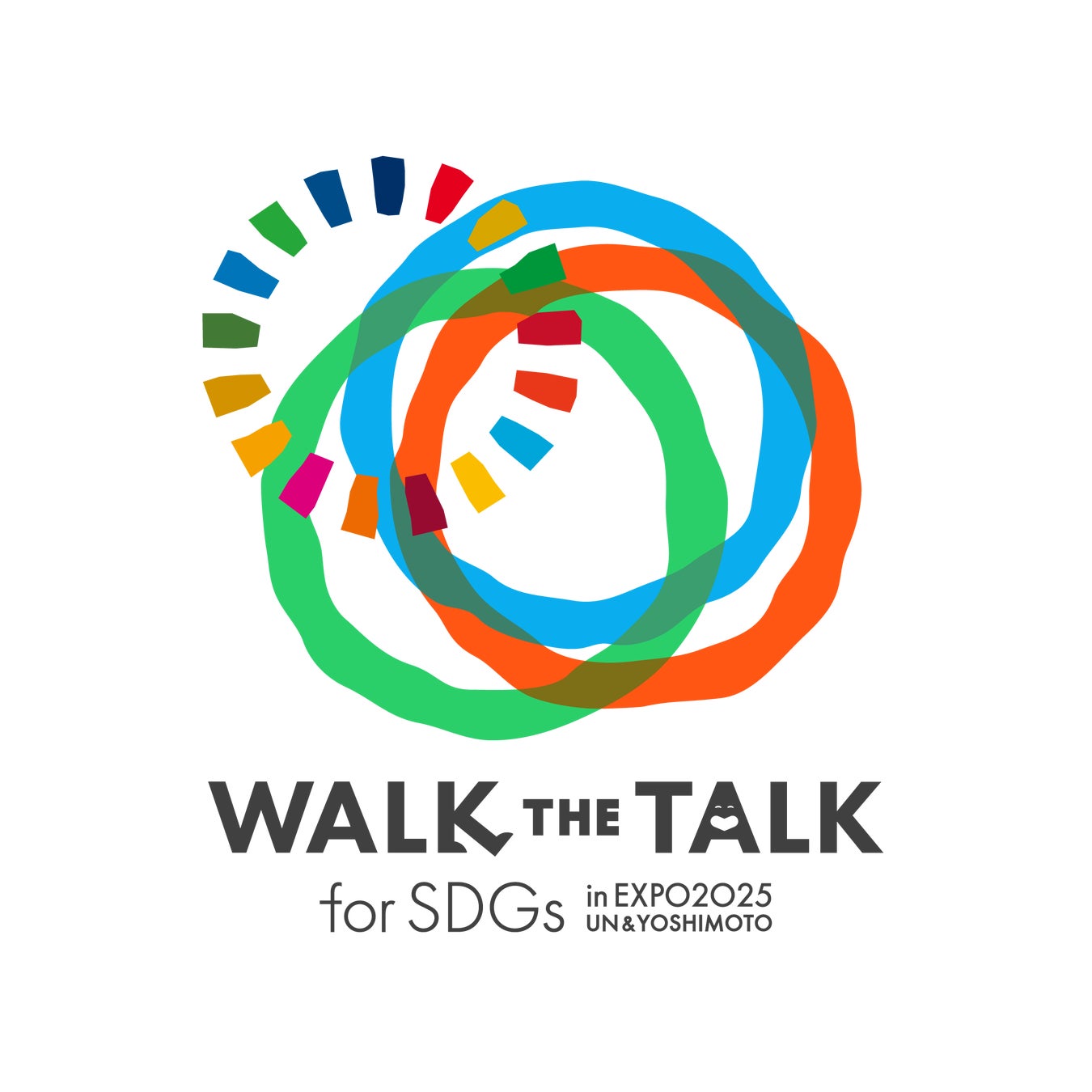 WALK THE TALK 吉本 SDGsスタンプ 万博 大阪・関西万博すべての参加者が笑顔でひとつになる日 「Walk