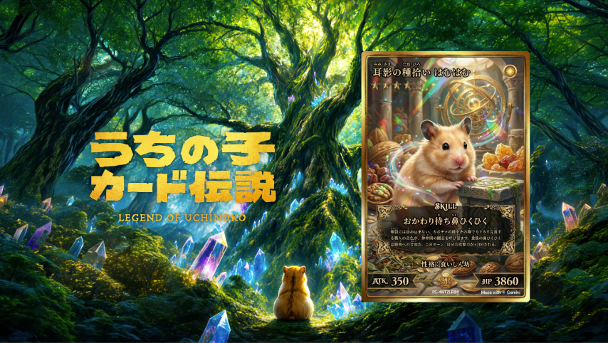 野田クリスタル考案「うちの子カード伝説」正式版！AIでペットが伝説カードに