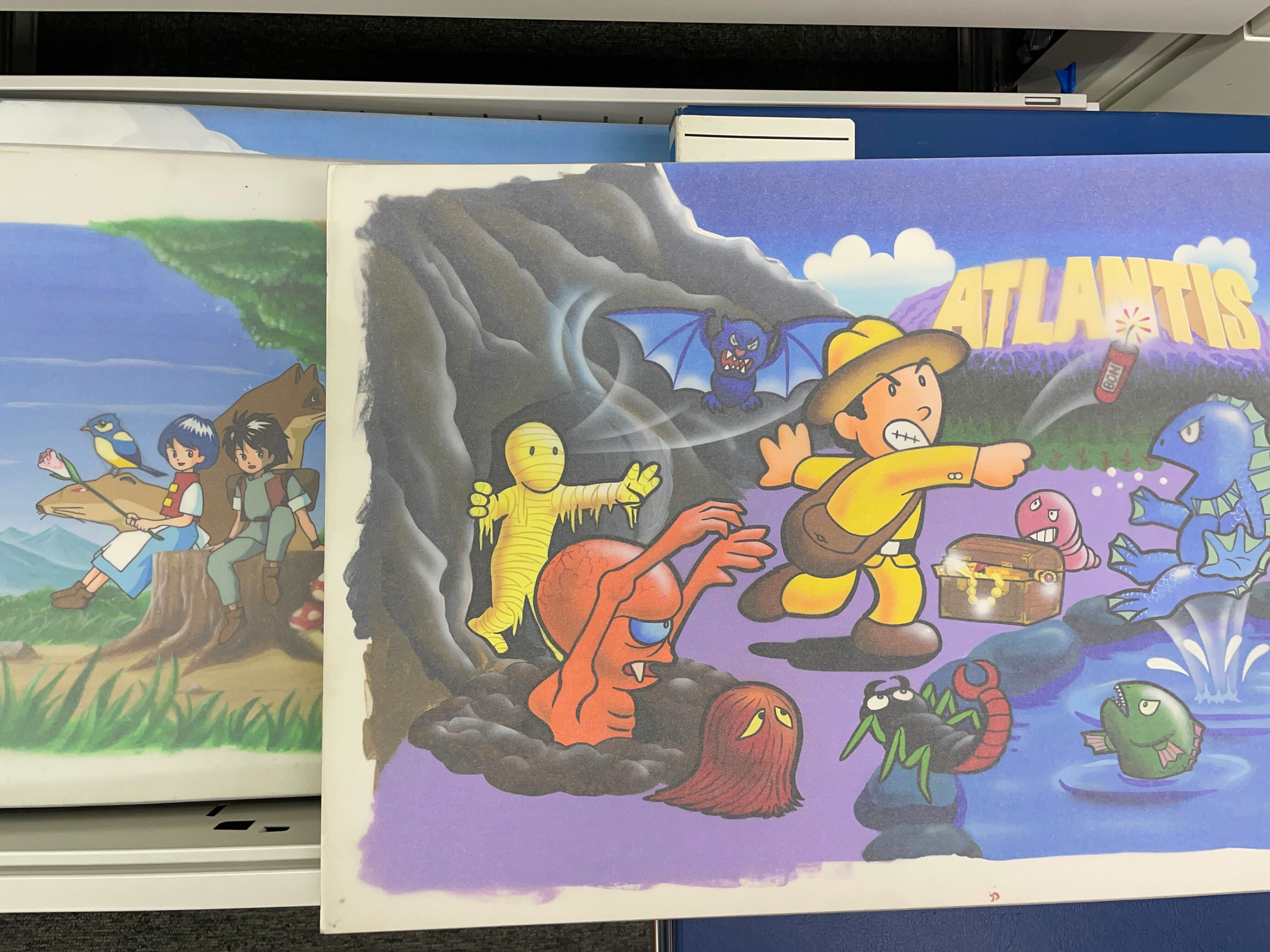 倉庫に眠っていた原画たち