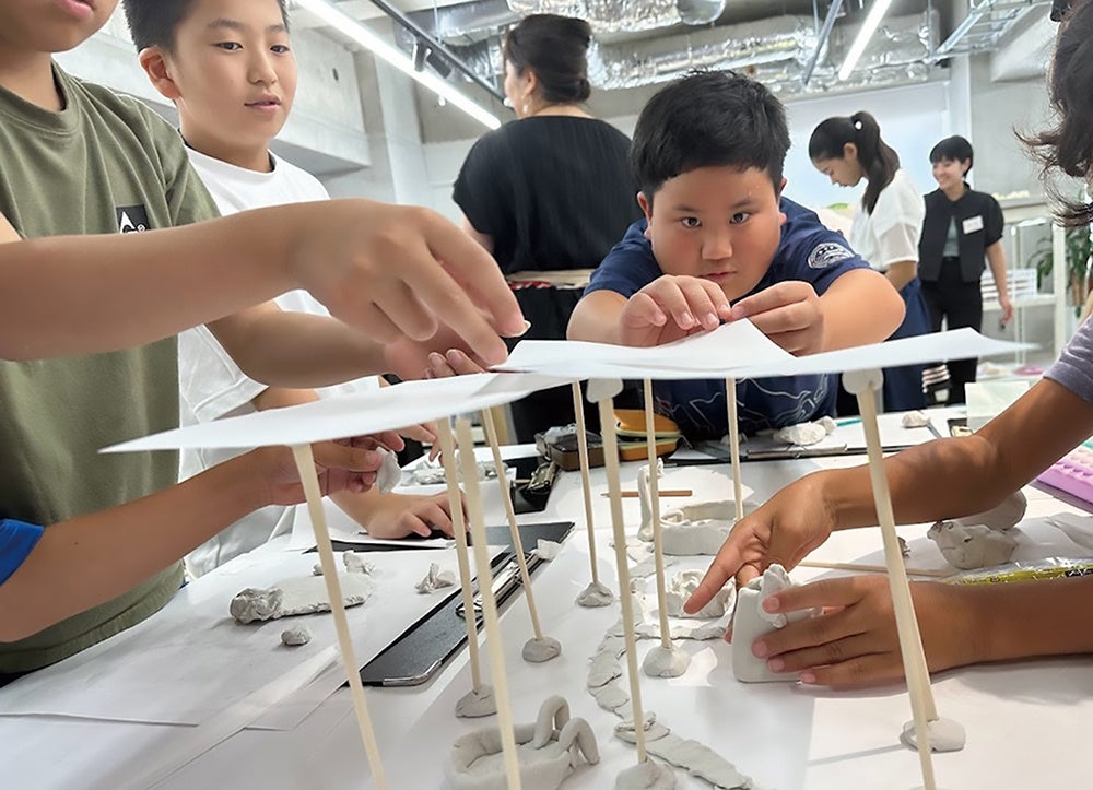 これまでのこども建築塾の様子①模型作り