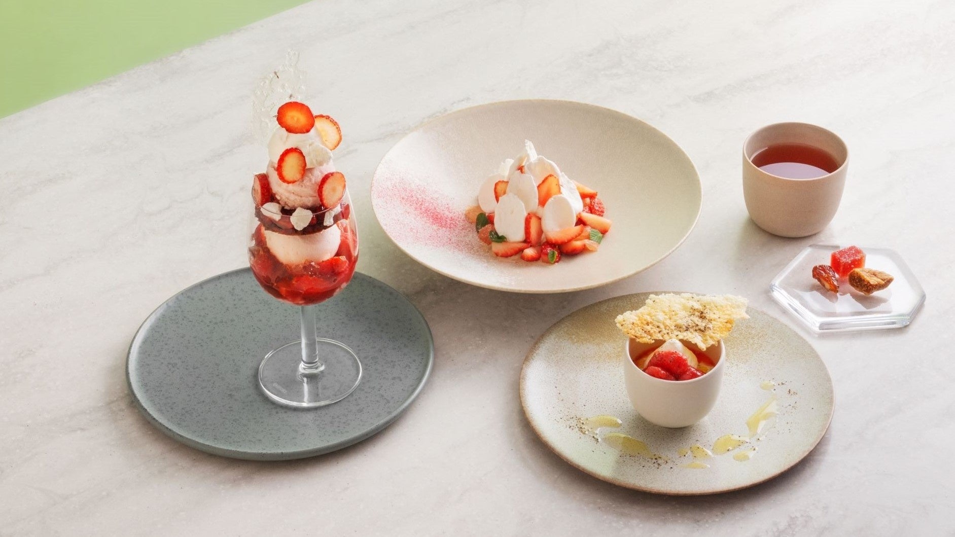 いちごと桜のフルコース