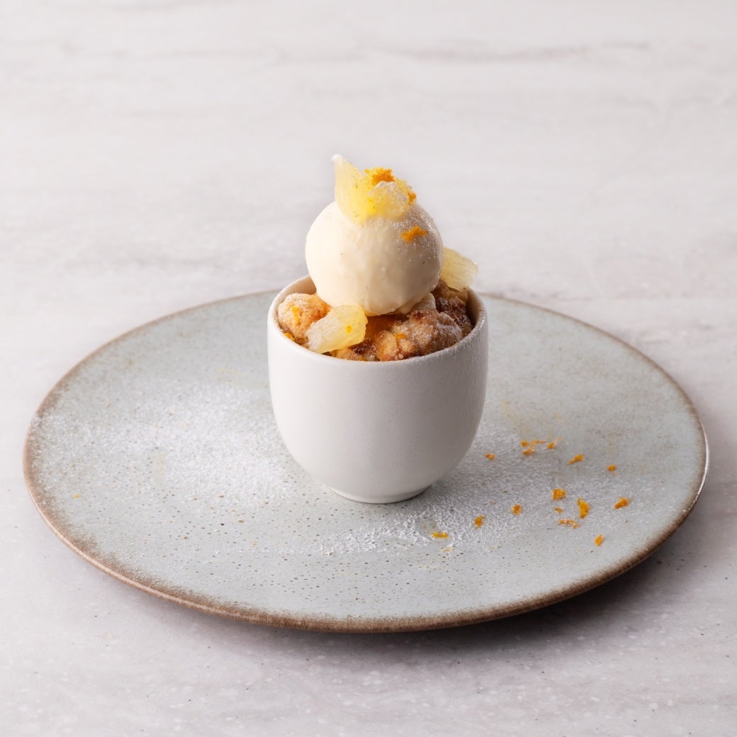 山椒香るレモンとネーブルのコブラー