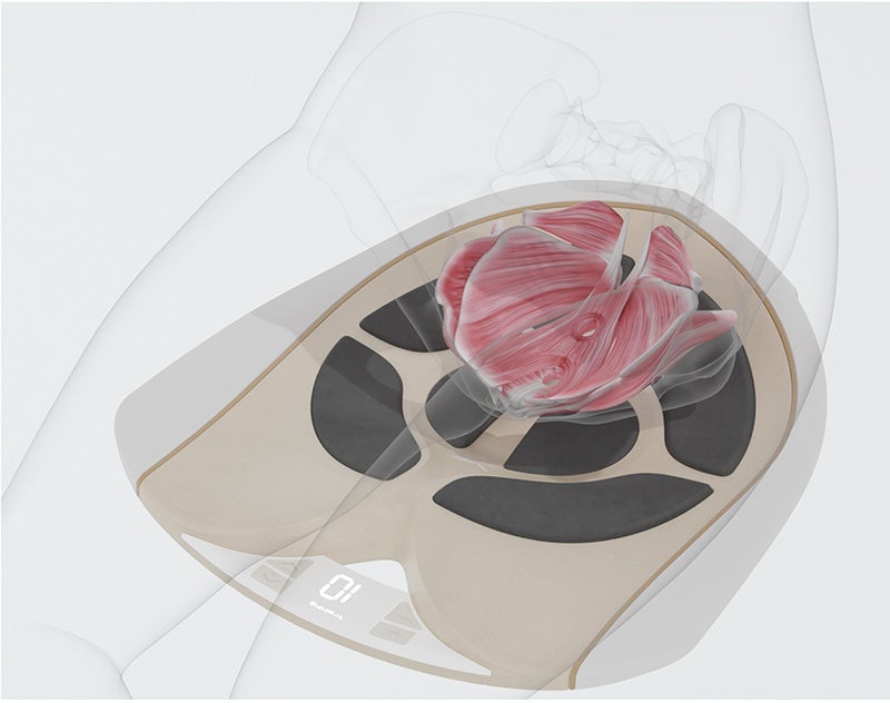 自分では鍛えにくい骨盤底筋を、座って、手軽に鍛える 骨盤底筋専用EMS