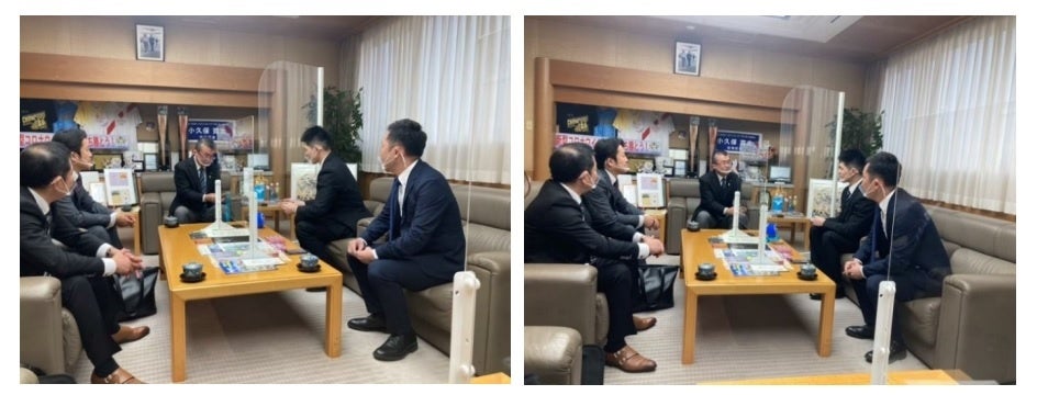 ＊佐藤選手は相手の口の動きを読み取りながらコミュニケーションを取ることができるため、口元が見えるよう全員がマウスガードを着用しています。