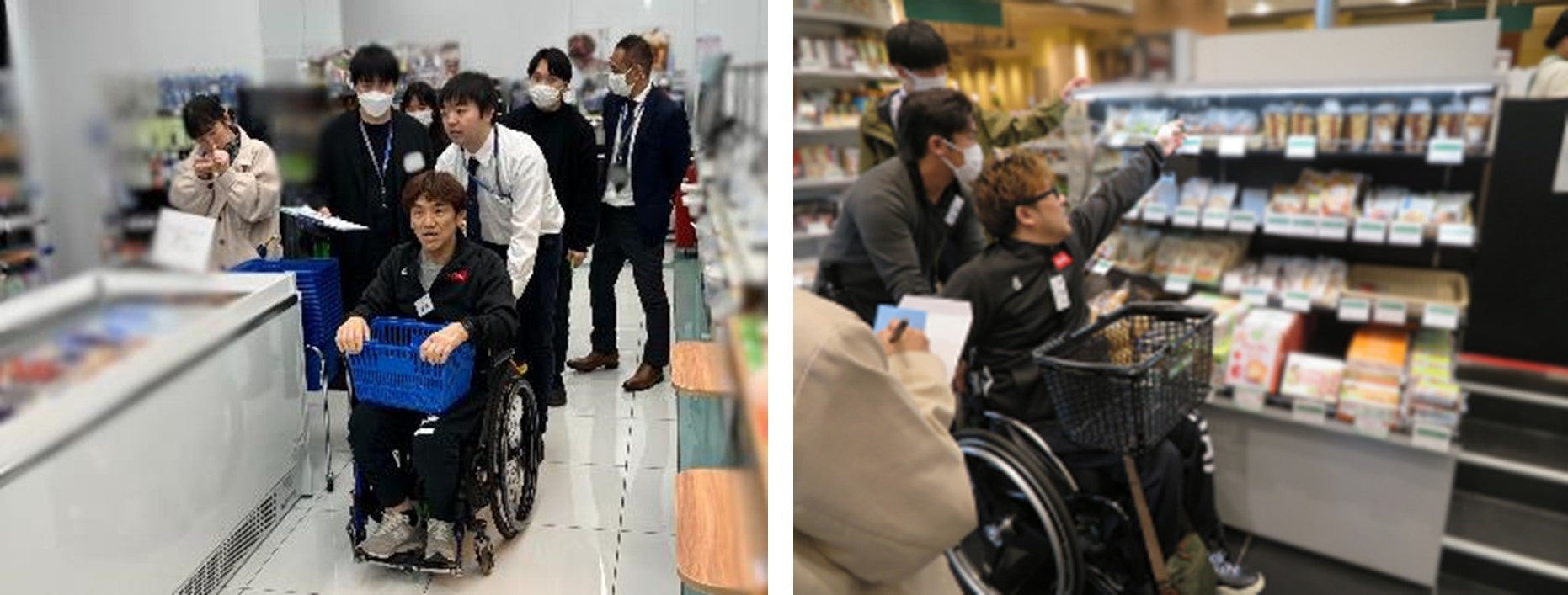 買い物中の様子