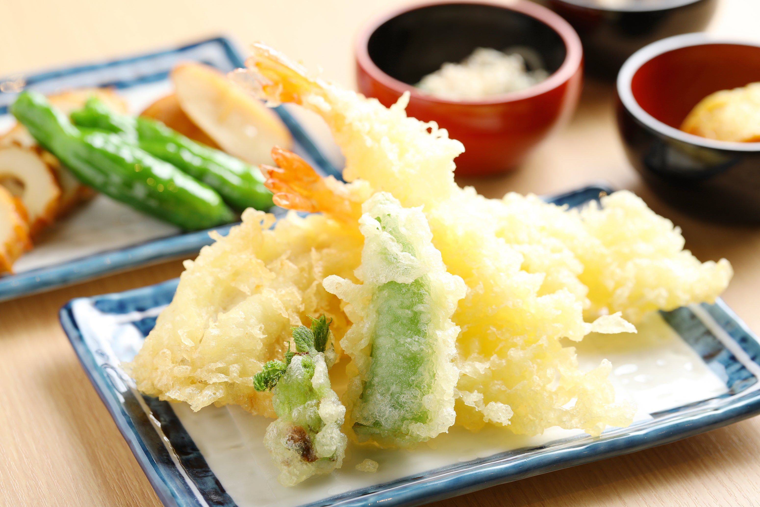 朝食(季節の揚げたて天ぷら(イメージ)