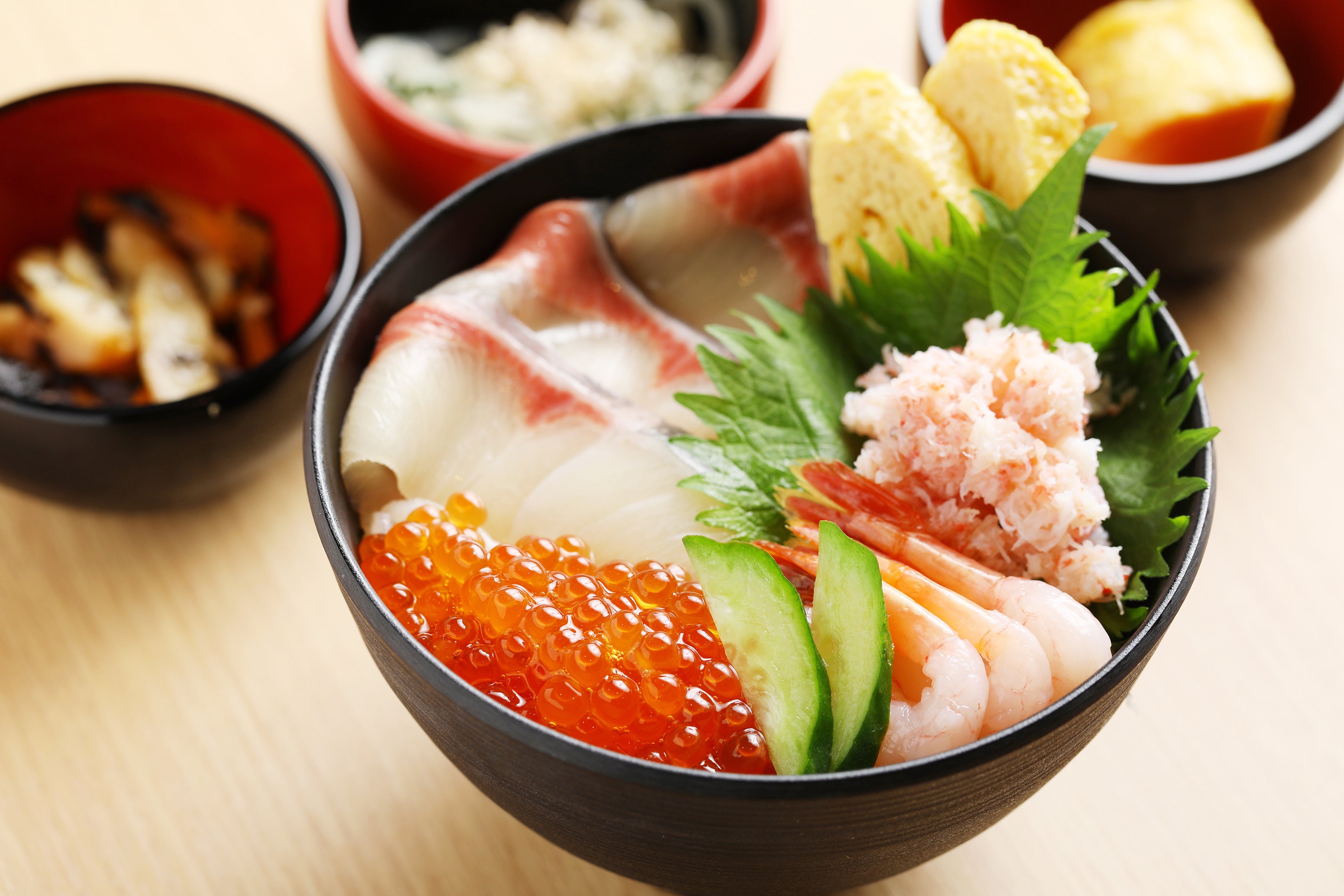 朝食(お好み海鮮丼(イメージ)