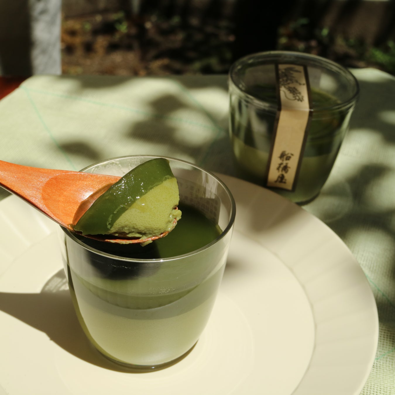 抹茶くず餅プリン