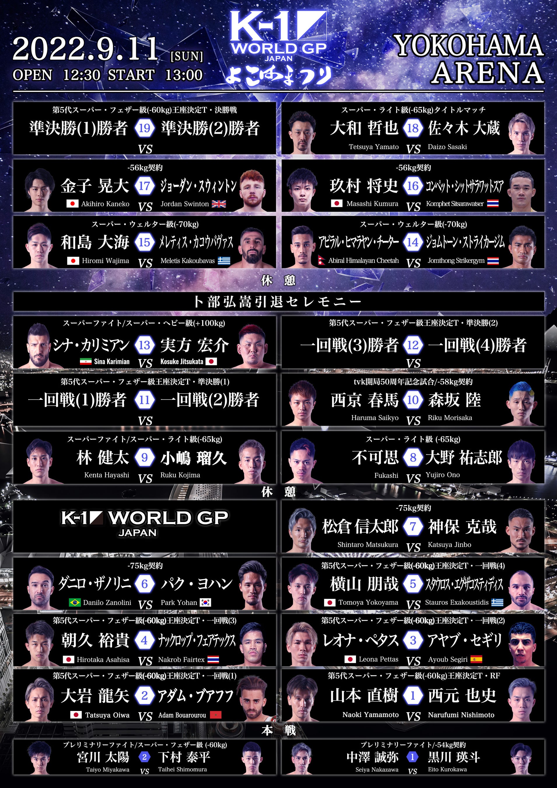 対戦カード 試合順