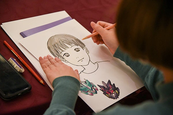 「似顔絵コーナー」イメージ