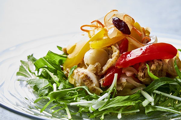 北海道産帆立貝のエスカベッシュ サルタナレーズン