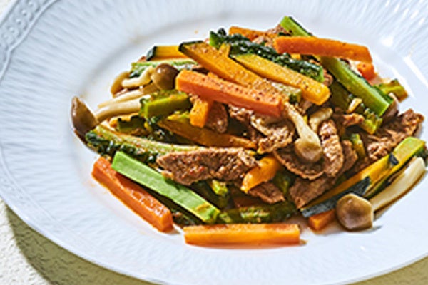 苦瓜と牛肉の山椒辛子炒め