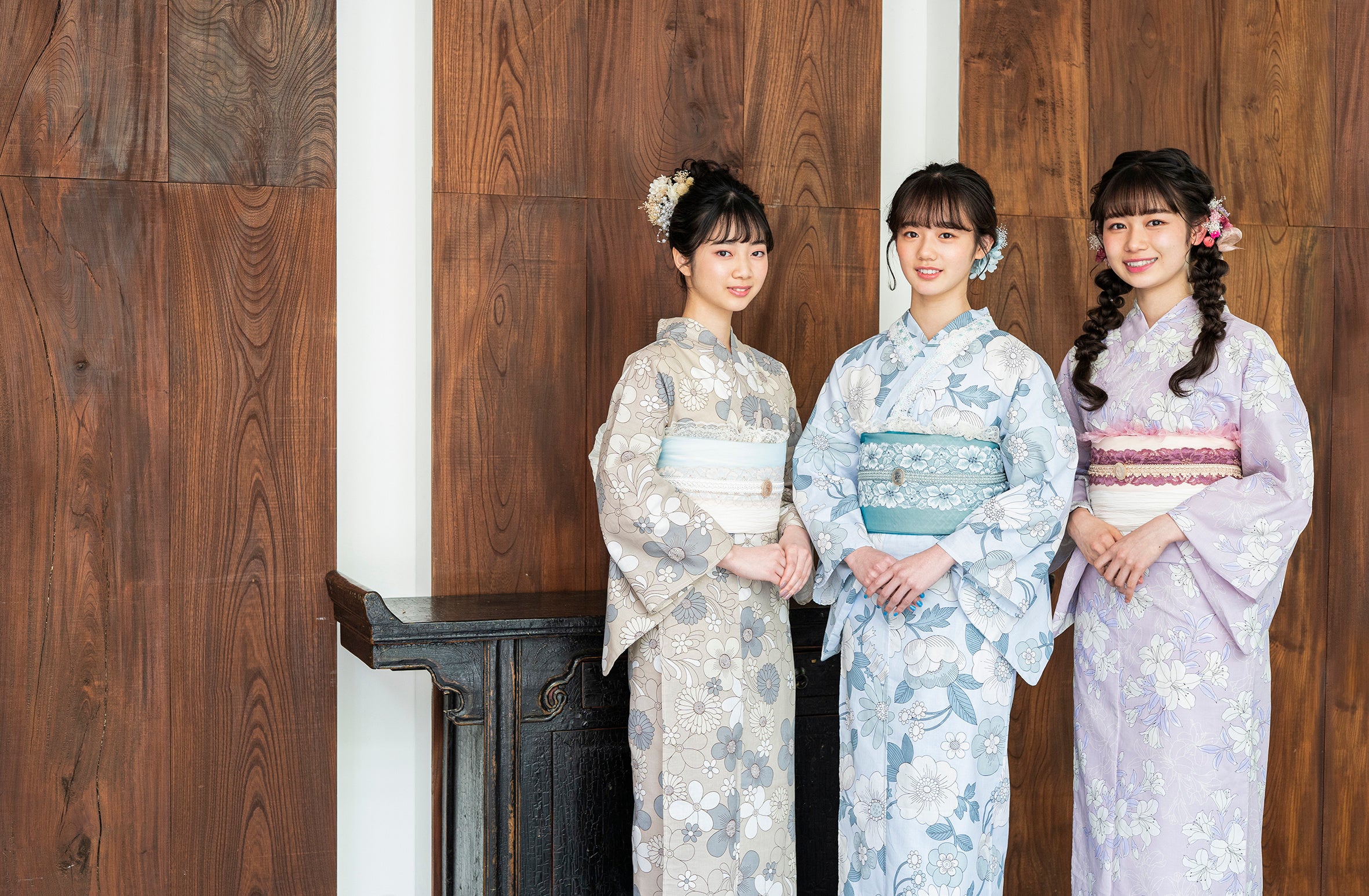 「着物レンタル VASARA 鎌倉小町通り店」のレンタル着物（簡易ヘアセット付）