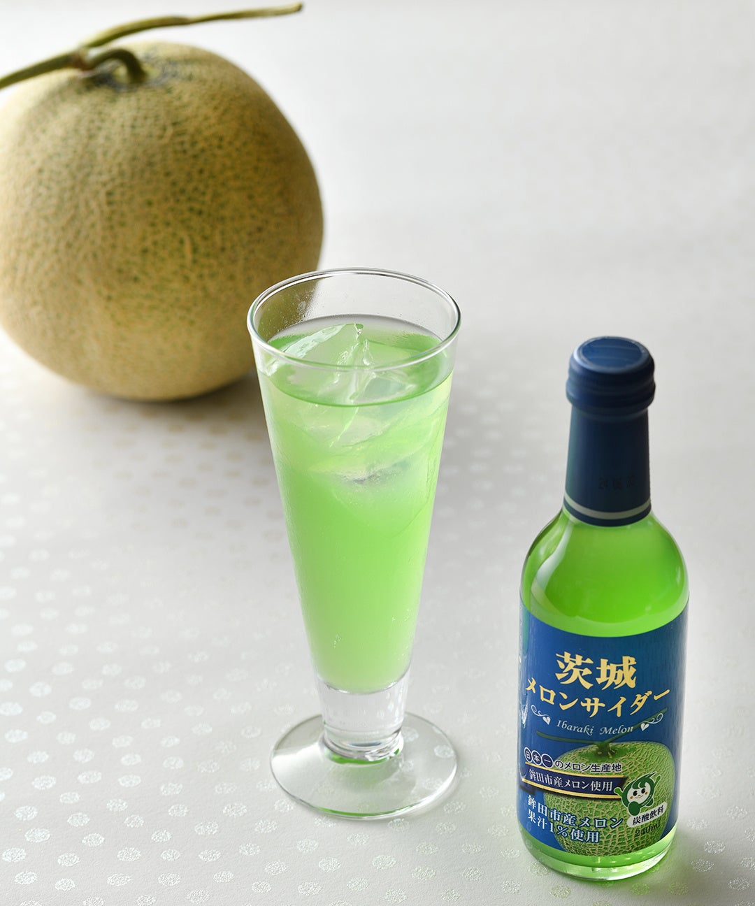 「茨城メロンサイダー」イメージ写真