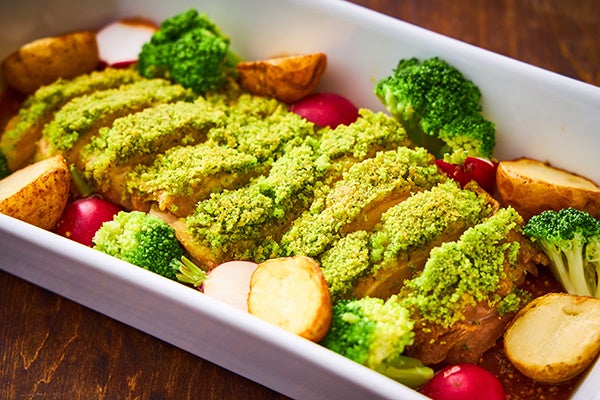 ＜洋食＞清流鶏もも肉の香草パン粉焼き