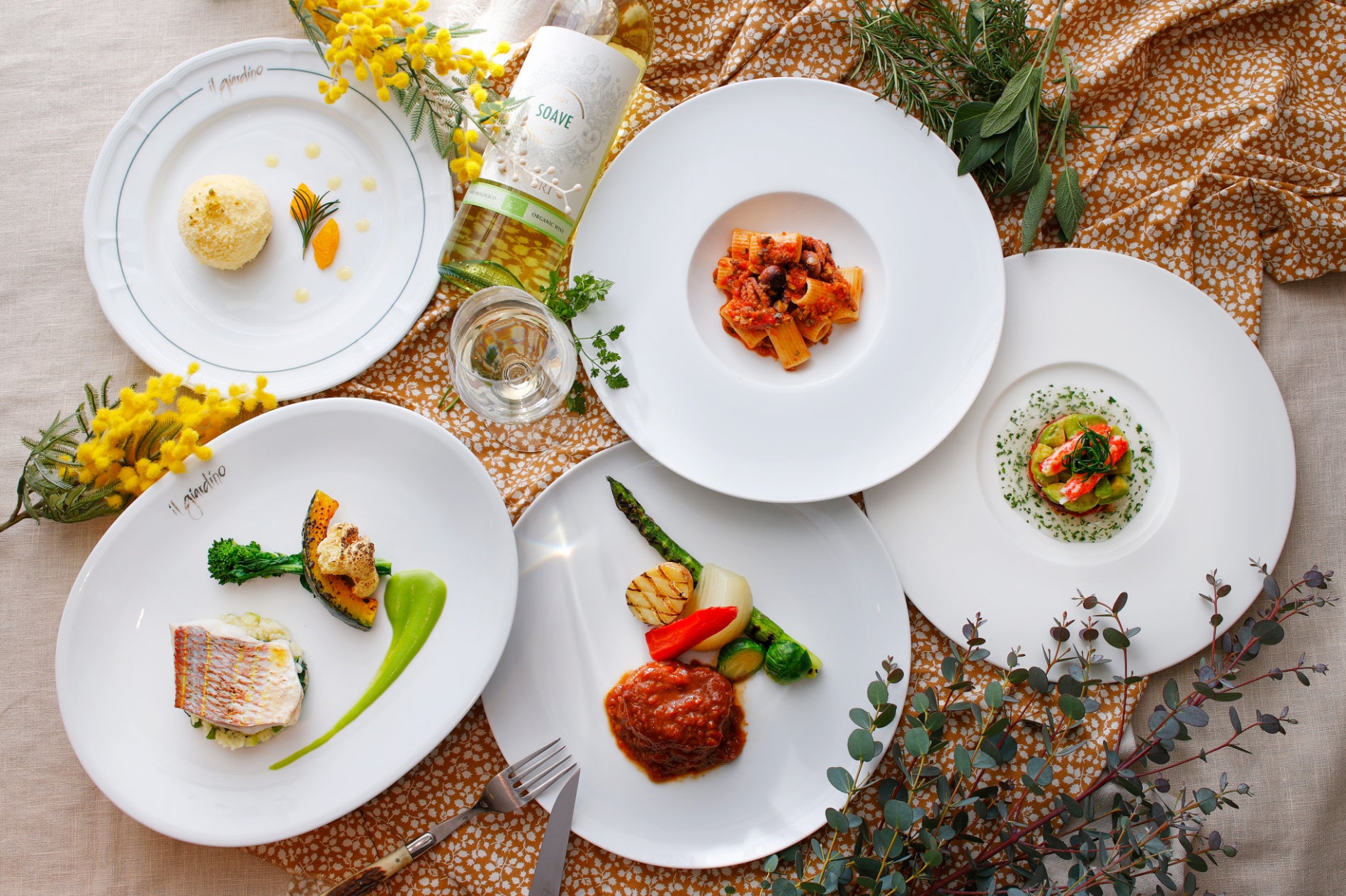 春の彩りを楽しむディナー「春の収穫祭～festa del raccolto primavera～」
