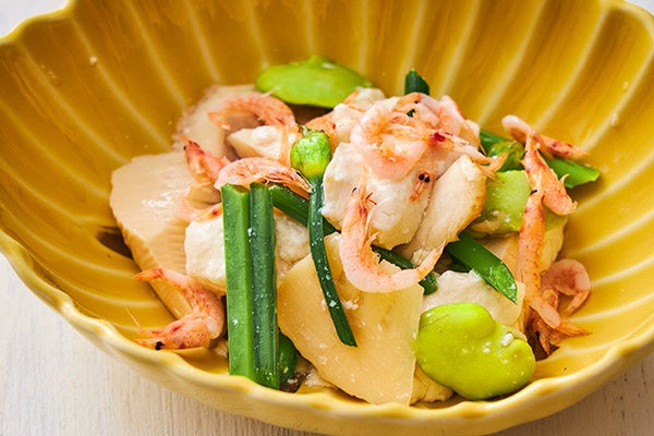 ＜中国料理＞桜海老入り豆腐と野菜の炒め