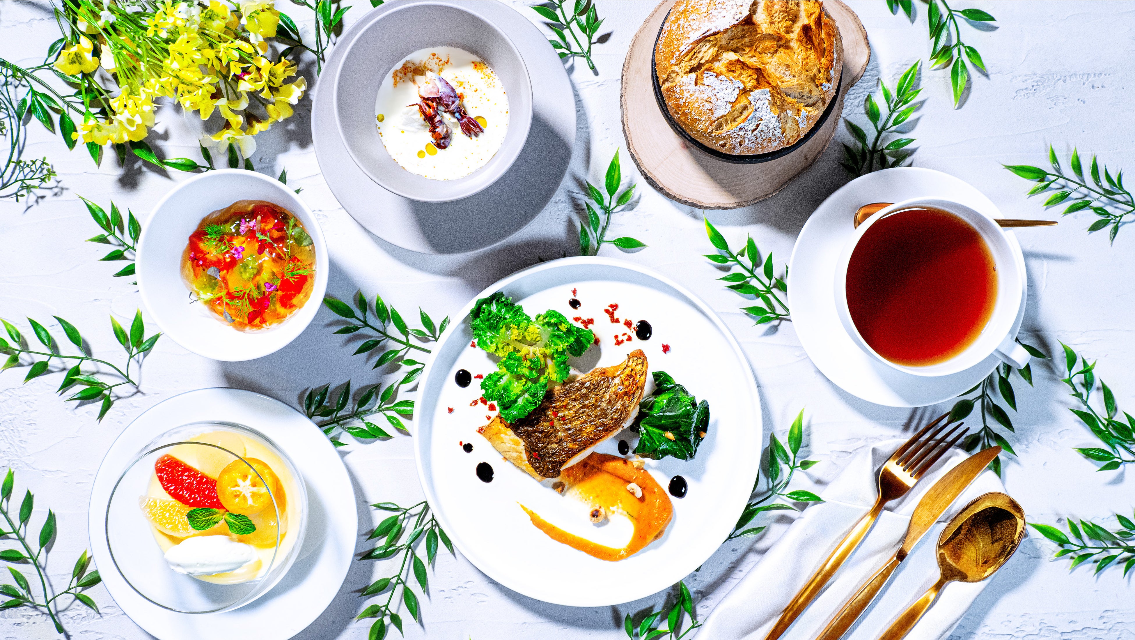 “TOKYO WAVES”がテーマのランチ『ショートプログラム』平日に手軽に楽しむ贅沢なメニュー4月5日（水）より提供開始