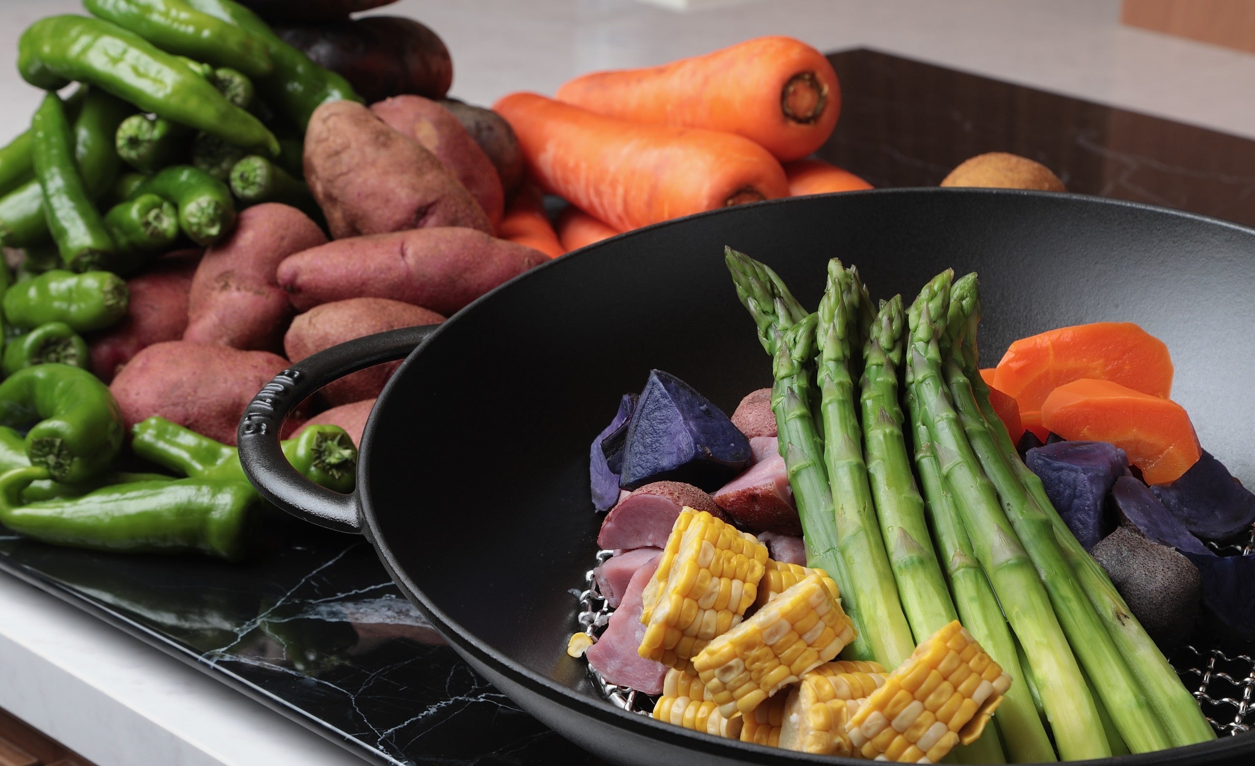 ▲新鮮な北海道野菜を使用