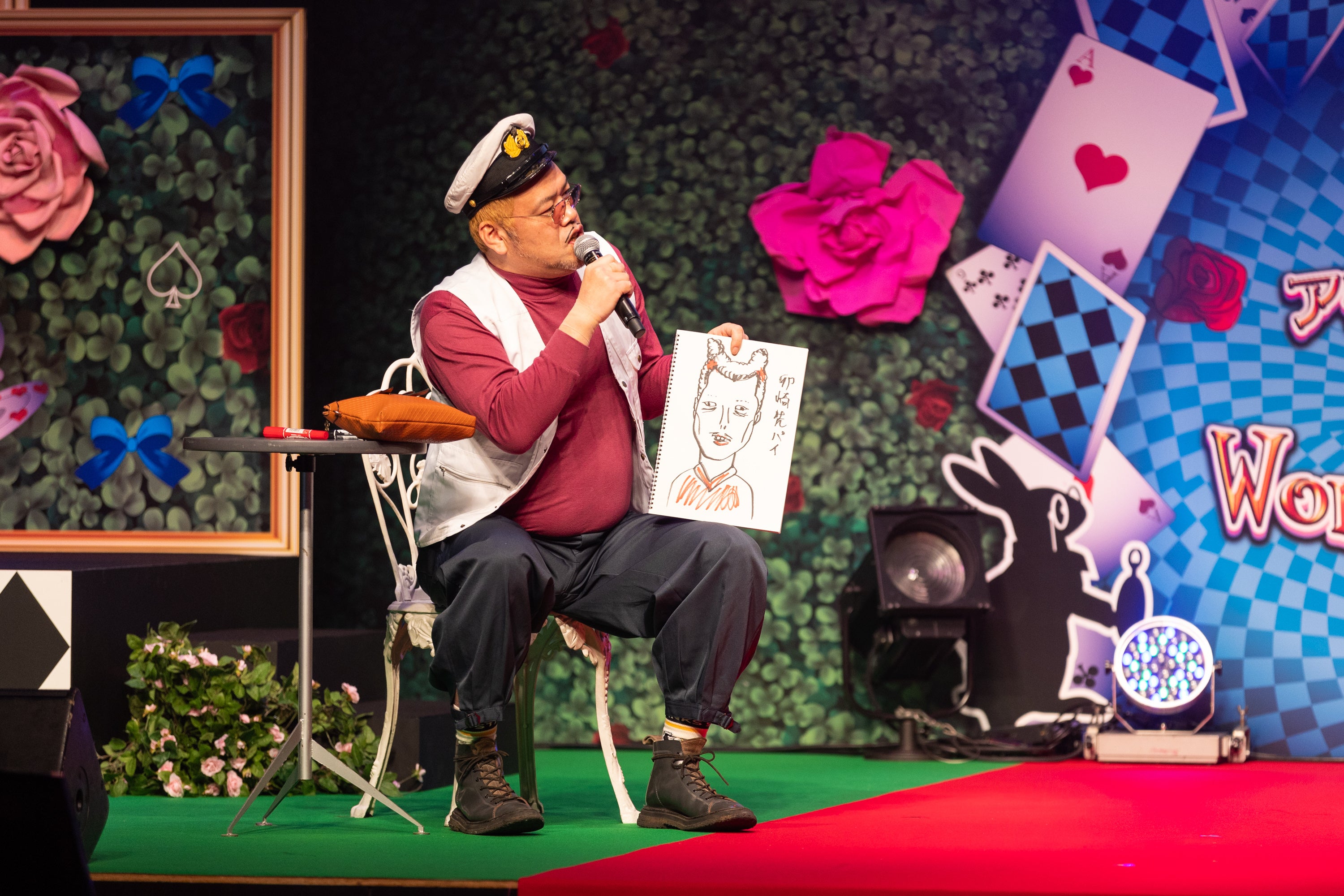 「ウサギ」をテーマにご自身が描いた絵を発表 （タイトル：「卯崎先パイ」）