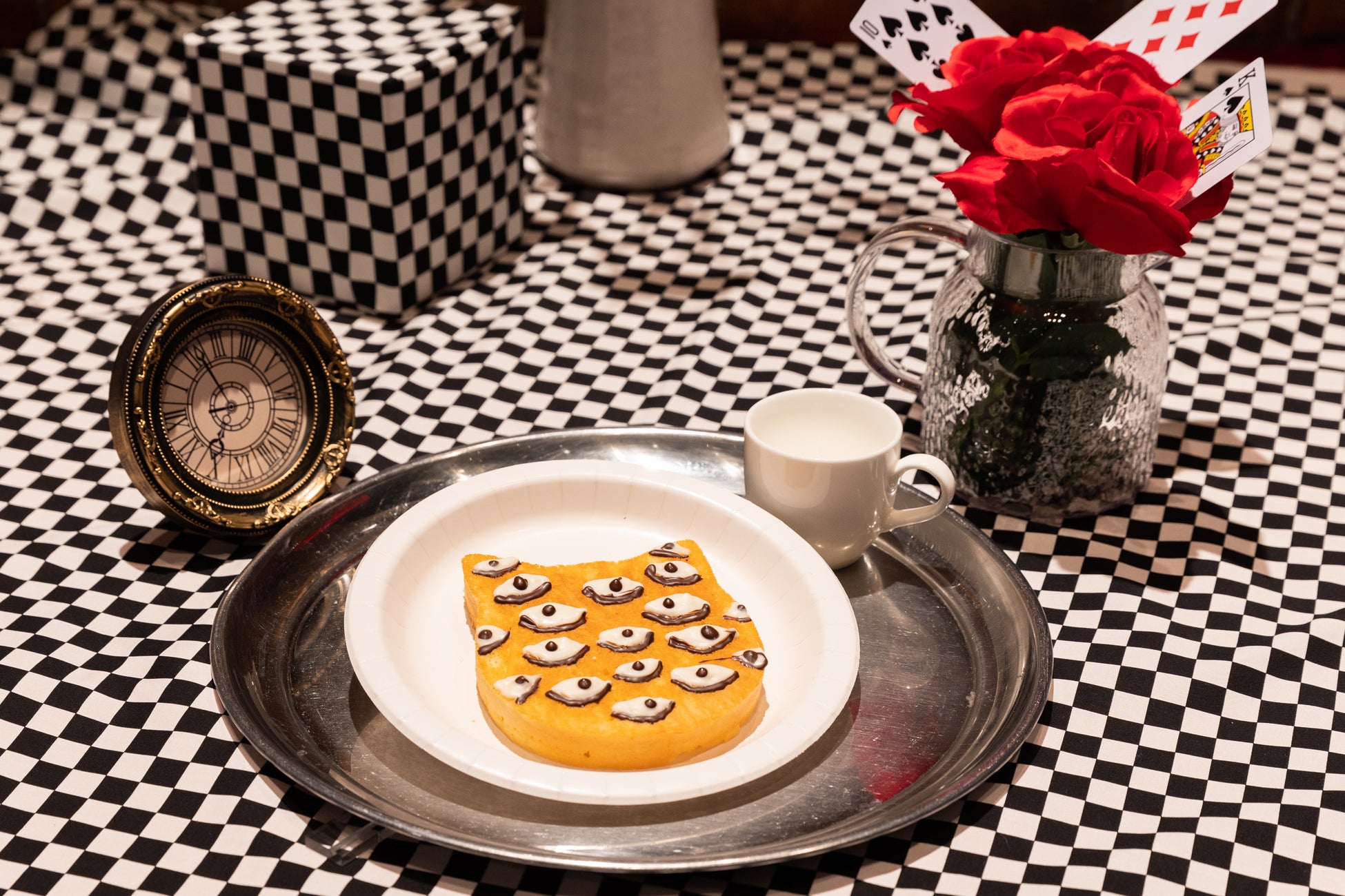 くっきー!さん作の猫のパンケーキのアレンジ (タイトル:「多眼猫」)