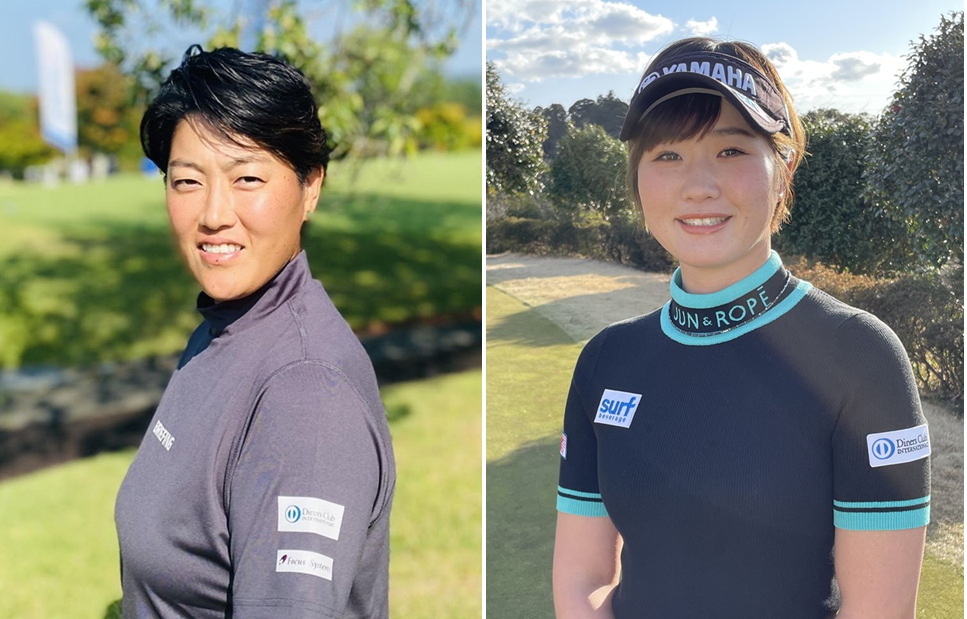 左：工藤 遥加プロ、右：植竹 希望プロ