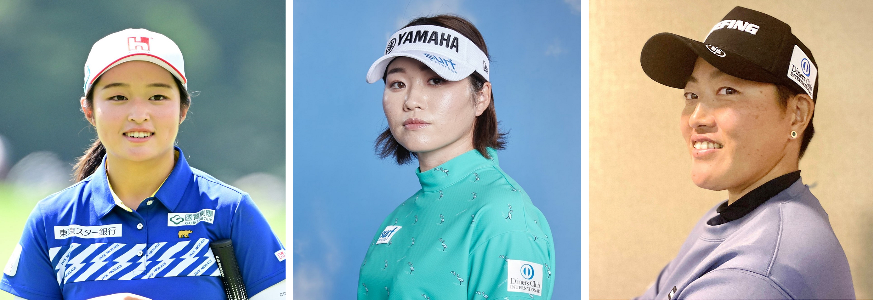 左：ウーチャイェン選手、中：植竹希望選手、右：工藤遥加選手