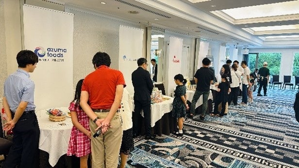 協力企業のブース