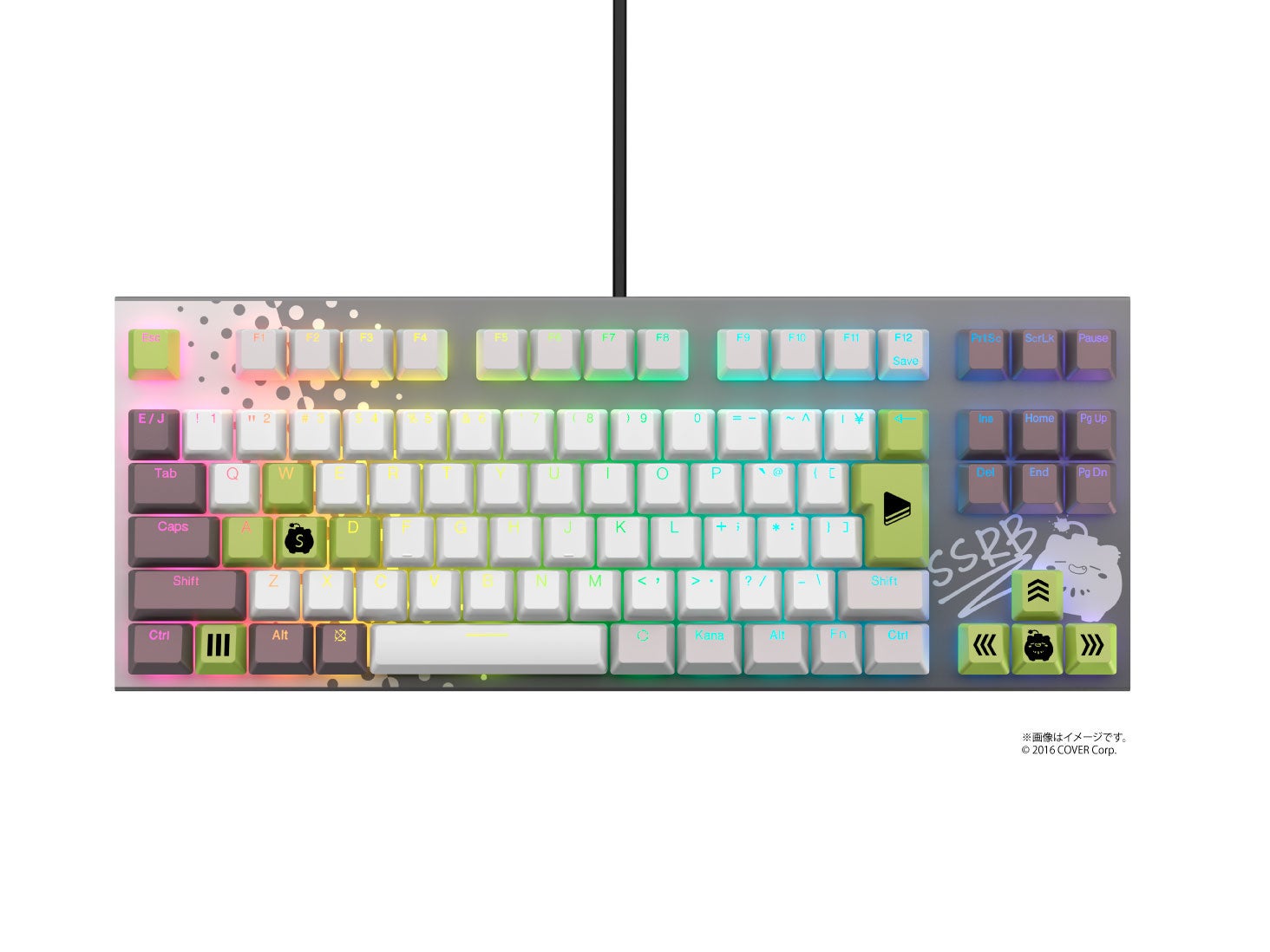 Realforce ✕ hololive GX1 Keyboard ホロライブ 東プレ、ホロライブ所属のVTuberとコラボしたゲーミング
