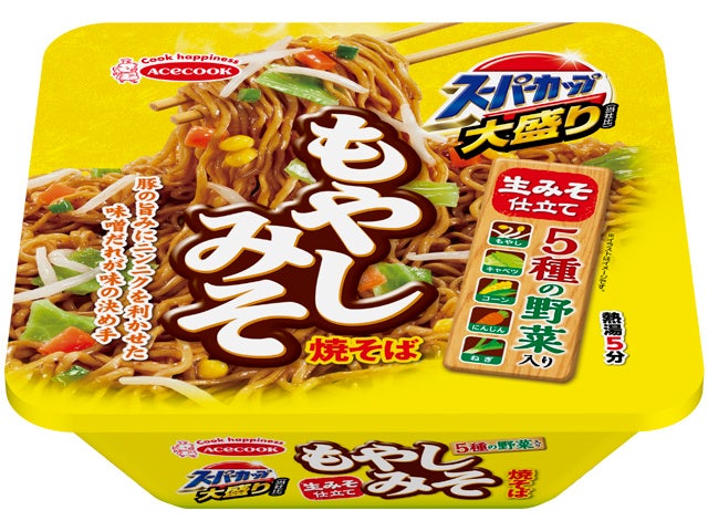 スーパーカップ大盛り もやしみそ焼そば 新発売 | エースコック株式