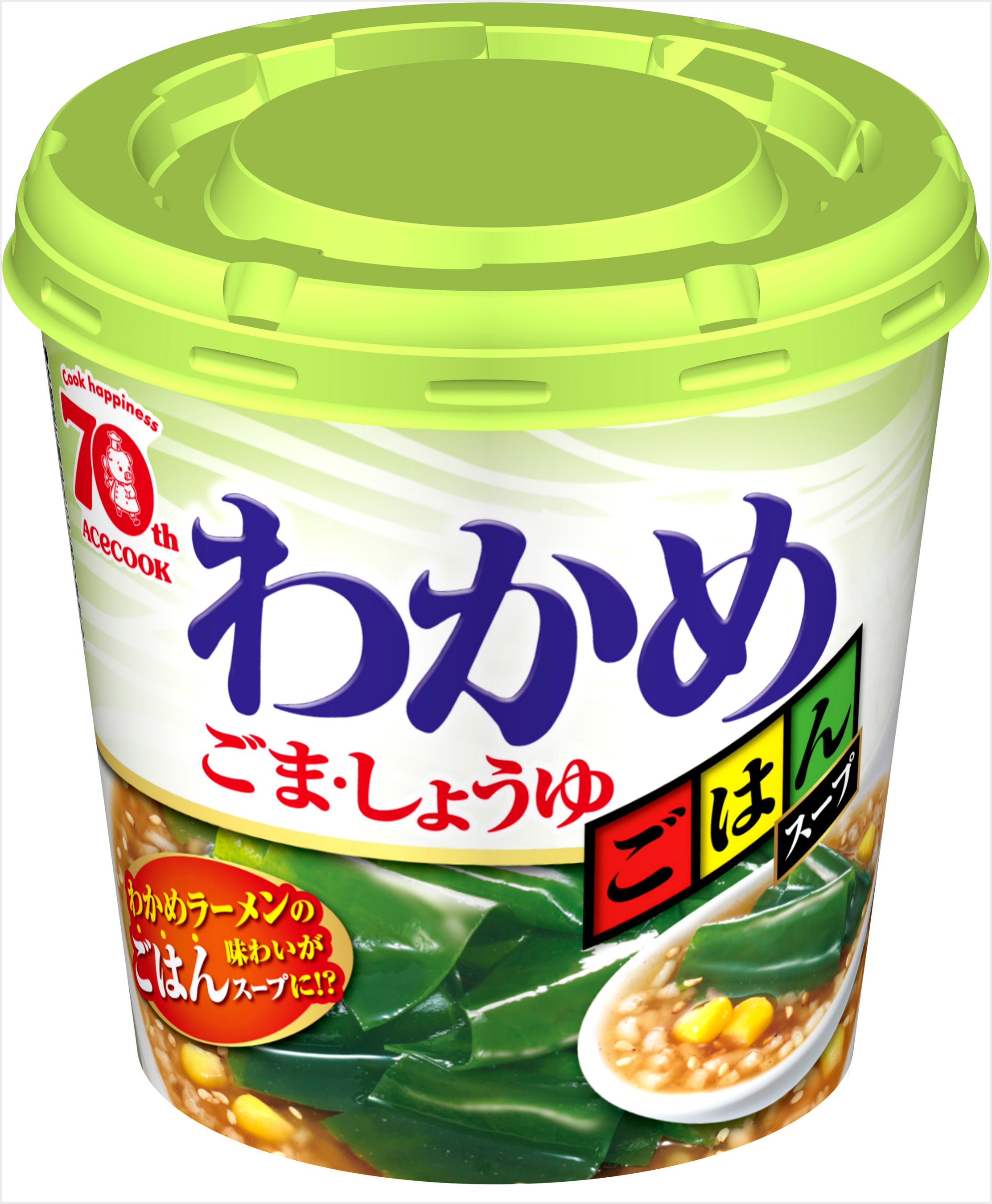 わかめごはんスープ ごま・しょうゆ 新発売 | エースコック株式会社の