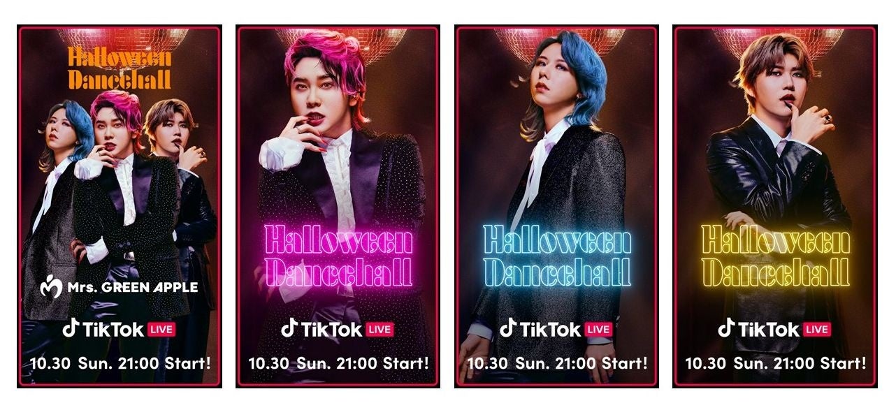 TikTok LIVEとMrs. GREEN APPLEのコラボグラフィックが期間限定