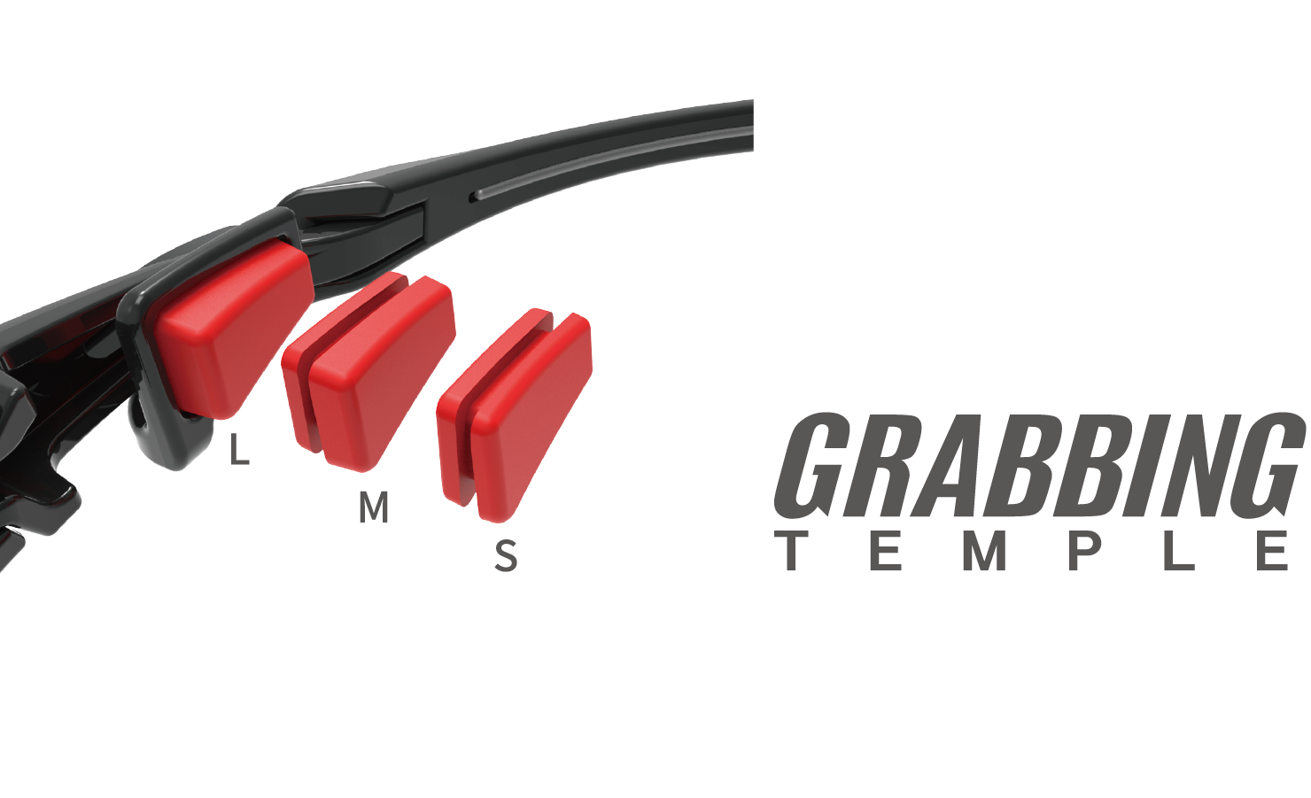 3サイズのパッドでフィット感を調整可能