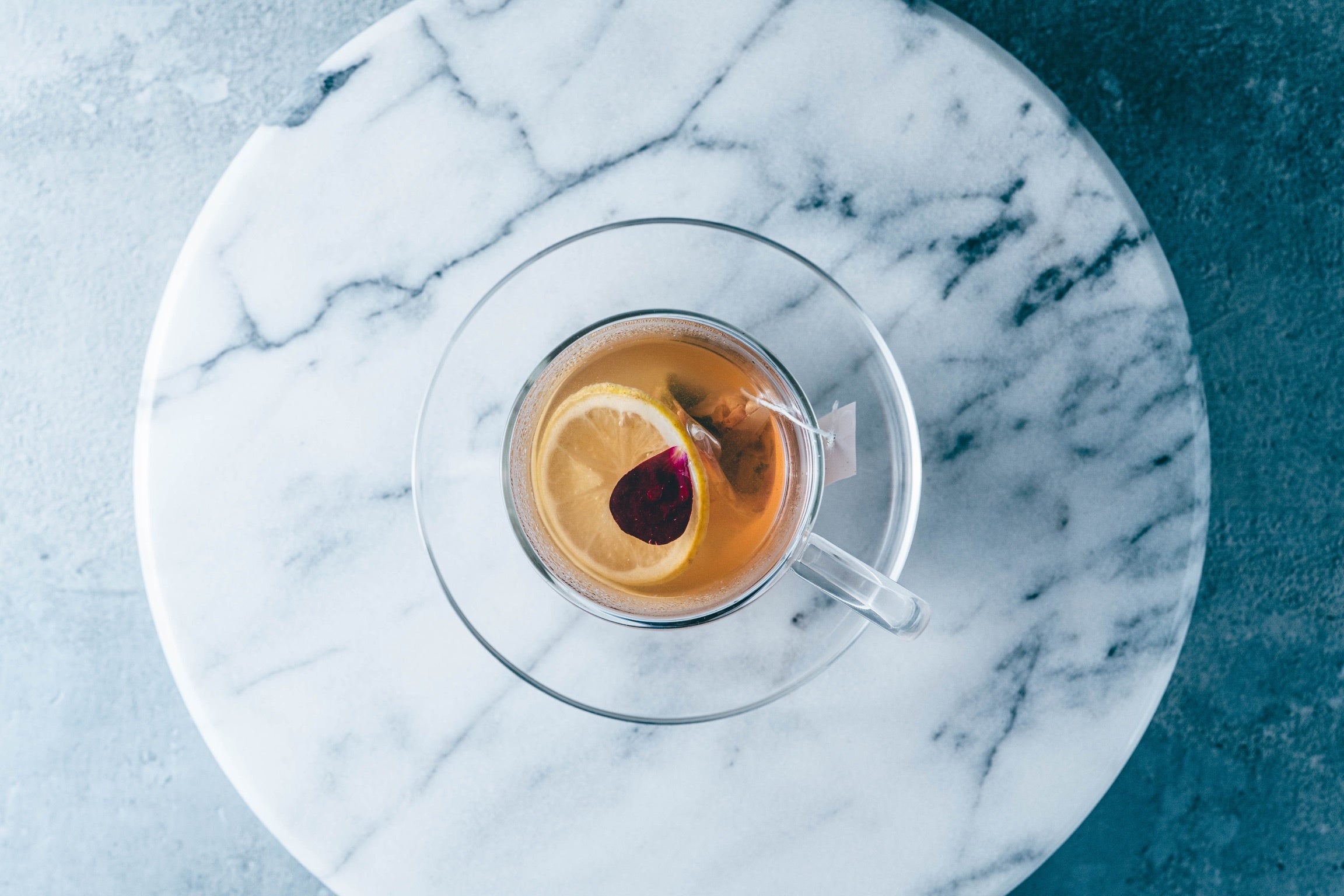 薔薇の緑茶×レモン×薔薇の花びら：700円（税込）