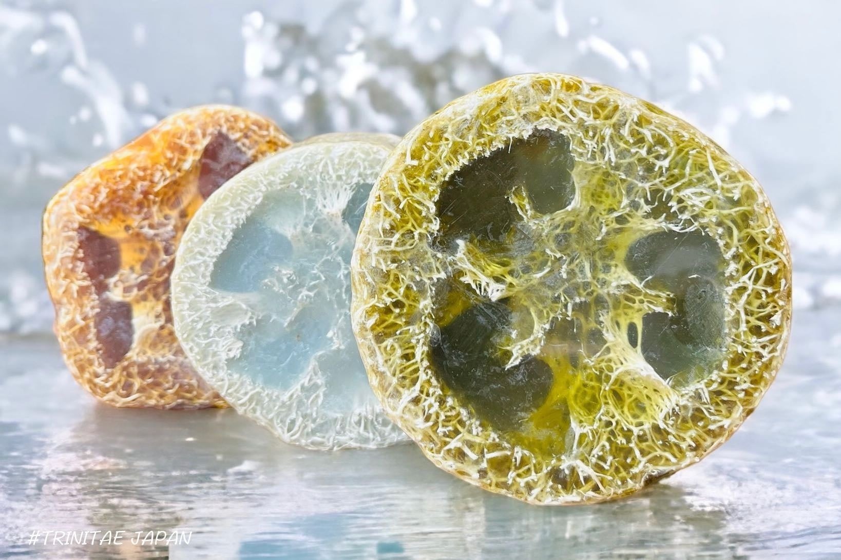 ヘチマに石鹸が練り込まれたフットルーファソープ 100g(標準)/2,200円(税込)