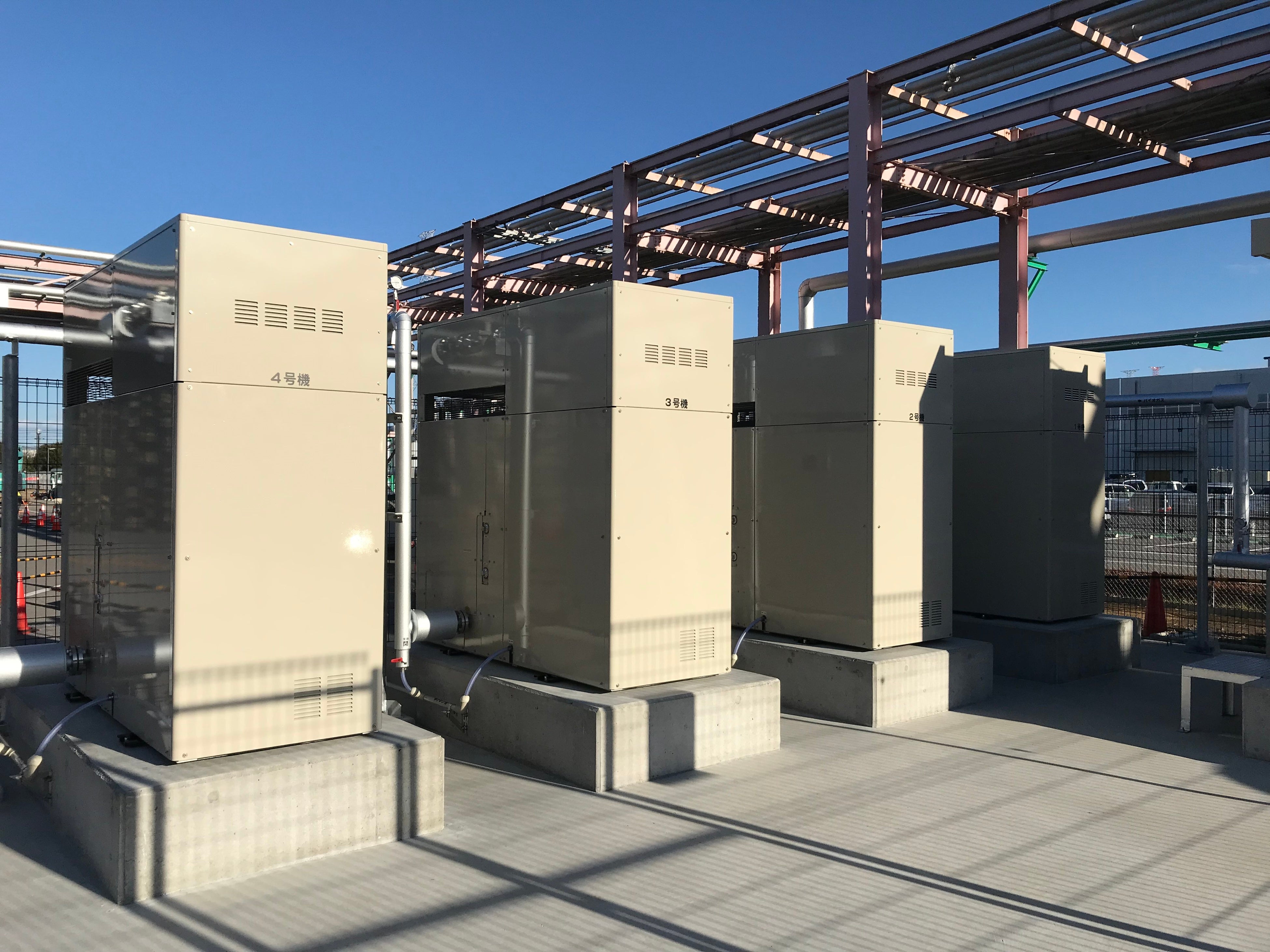 バイオガス発電設備 25kW×4 基