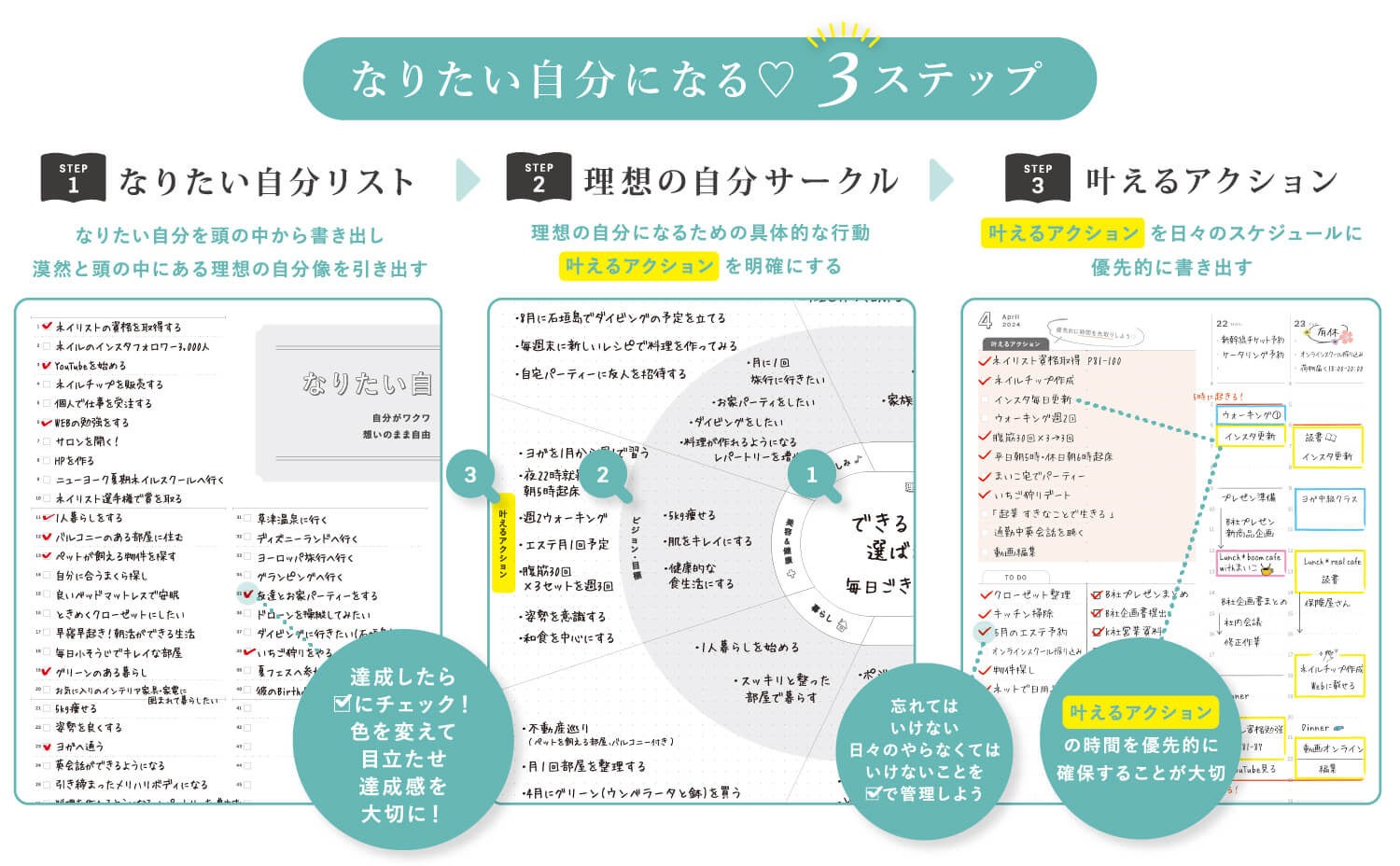 Y-Style『私らしさ手帳2024』24h週間バーチカル