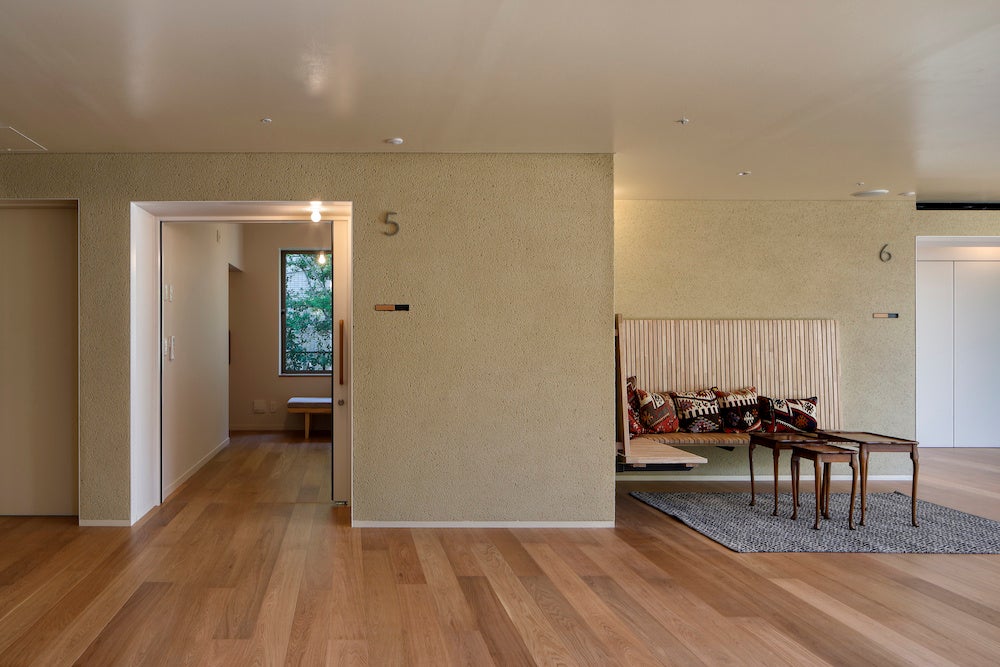 回廊のリビングに繋がる病室