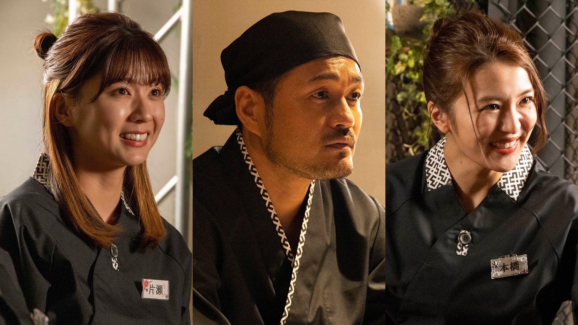 出演が決定した清水麻璃亜(左)、阿部亮平(中央)、高嶋菜七(右) ©Paravi