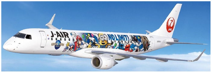 USJ JAL JAPAN AIRLINES ミニオンデザイン 飛行機模型 特別塗装機「JAL×ユニバーサル・スタジオ・ジャパン ジェット