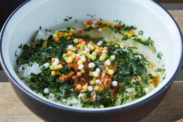 お届け例：碾茶茶漬けの素（プレーン）