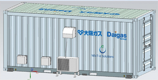 共同開発中の蓄電池イメージ